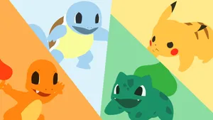 Exciting Pokémon Character Lineup Wallpaper