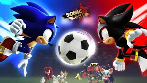 Exciting Sonic Forces Speed Battle Action Wallpaper