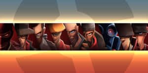 Exciting Team Fortress 2 Character Lineup Wallpaper