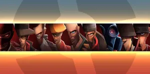 Exciting Team Fortress 2 Character Lineup Wallpaper