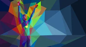 Exciting Winter Games On A Snowy Mountain Wallpaper