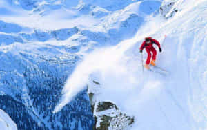 Exciting Winter Sports Action Wallpaper