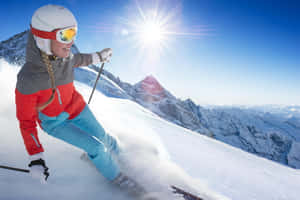 Exciting Winter Sports Adventure Wallpaper