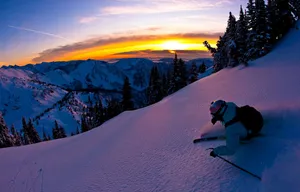 Exciting Winter Sports Adventure Wallpaper