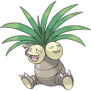 Exeggutor In White Backdrop Wallpaper