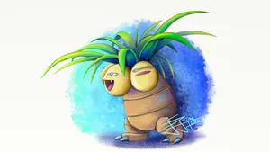 Exeggutor, The Iconic Pokémon Enjoying In Sunny Serene Jungle Wallpaper