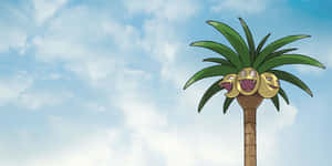 Exeggutor Under A Dreamy Sky Wallpaper