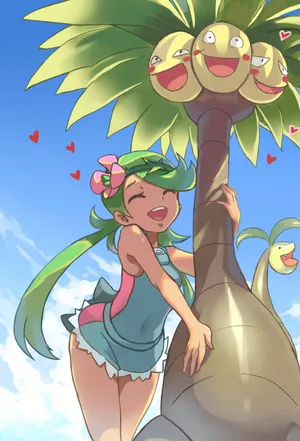 Exeggutor With Anime Girl Wallpaper