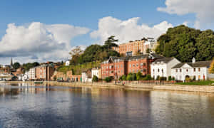 Exeter Riverside Scenery Wallpaper