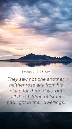 Exodus1023 Bible Verse Landscape Wallpaper