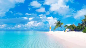 Exotic Blue Sea [wallpaper] Wallpaper