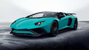 Exotic Lamborghini Aventador In Full Power Wallpaper