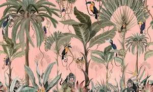 Exotic Palm Trees Art [wallpaper] Wallpaper