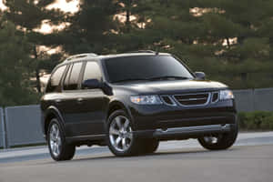 Expansive Performance, Saab 9-7x In Action Wallpaper