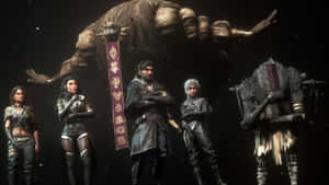 Expedition 33 Crew In Sci Fi Wallpaper