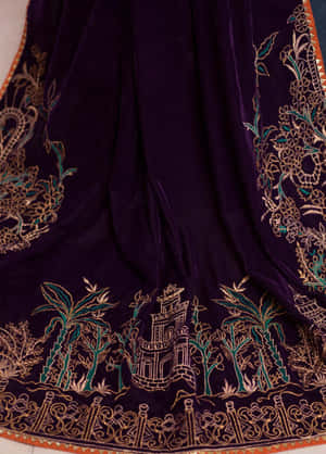 Experience Elegance And Luxury With Purple Velvet Wallpaper