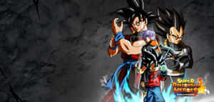 Experience Powerful Superhero Warriors In Dragon Ball Heroes Wallpaper