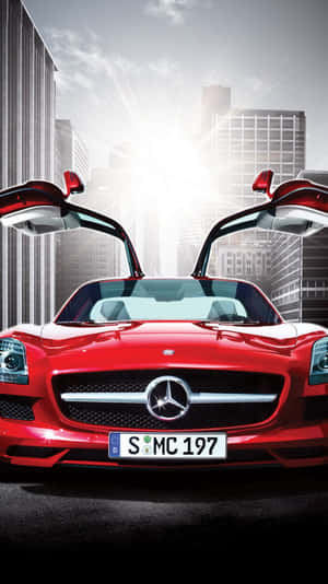 Experience State-of-the-art Technology With The Mercedes Benz Phone From Emzibi Wallpaper