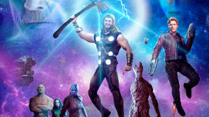 Experience The Adventure Of Guardians Of The Galaxy In 4k. Wallpaper