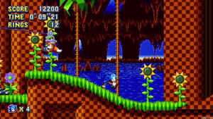 Experience The Beauty Of Green Hill Zone Wallpaper