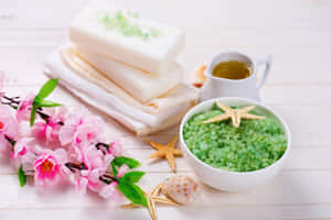 Experience The Ease Of A Luxurious Spa Treatment Wallpaper