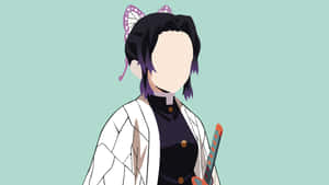 Experience The Epic Anime World Of Demon Slayer In A Minimalist Design. Wallpaper