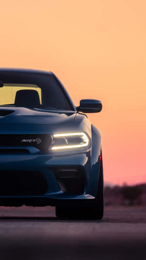 Experience The Full Power Of The Hellcat Iphone Wallpaper