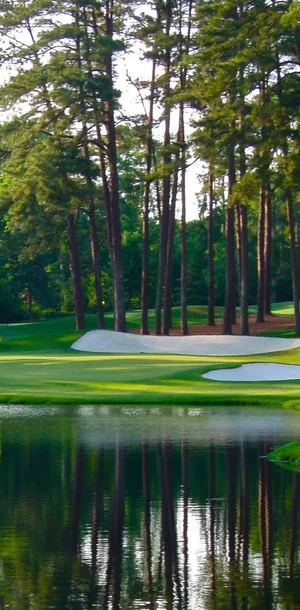 Experience The Grandeur Of Augusta National Golf Course On Your Iphone Wallpaper