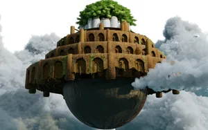 Experience The Magic Of Laputa Castle In The Sky Wallpaper