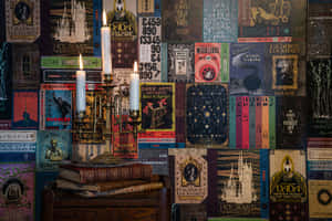 Experience The Magic Of The Hogwarts Library Wallpaper