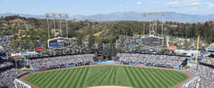 Experience The Thrill Of Dodger Stadium Wallpaper