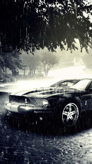 Experience The Thrill Of Owning A Mustang By Downloading The Official Mustang Iphone App Wallpaper