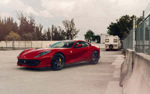 Experience The Thrill Of The Ferrari 812 Superfast Wallpaper