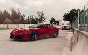 Experience The Thrill Of The Ferrari 812 Superfast Wallpaper