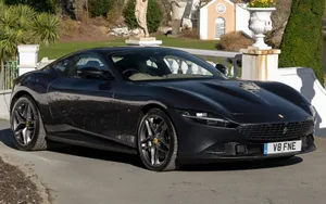 Experience The Thrill Of The Ferrari Roma In All Its Glory Wallpaper