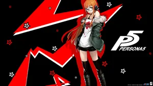Experience The Thrill Of The Persona 5 Logo Wallpaper