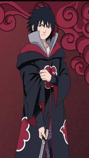 Experience The Uchiha Iphone And Unrivaled Serenity Wallpaper