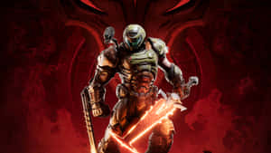 Experience Thrilling Hell On Earth In Doom 2016 Wallpaper