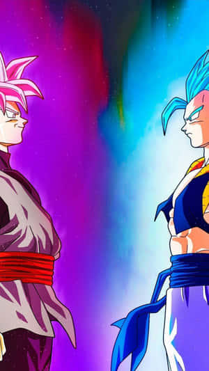 Experience Ultra Hd Clarity With This Amazing Wallpaper Featuring Goku And Vegeta From Dragonball! Wallpaper