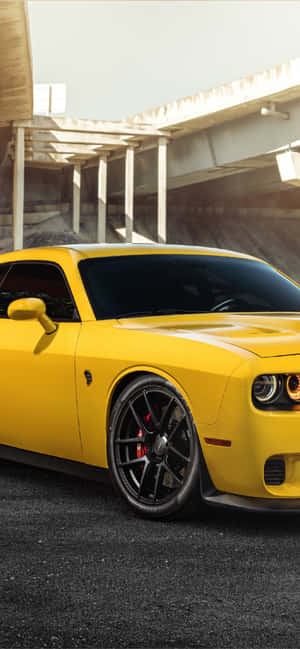 Experience Unparalleled Speed And Performance With The Hellcat Iphone Wallpaper