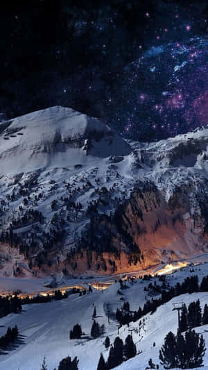 Experiencing The Winter Wonderland With Snow Iphone Wallpaper