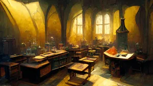 Expert Potion Makers In Hogwarts Potions Class Wallpaper