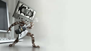 Exploding Head With Vibrant Colors Wallpaper