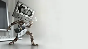 Exploding Head With Vibrant Colors Wallpaper