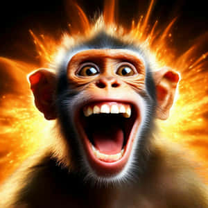 Exploding Monkey Meme Wallpaper