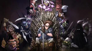 Explore A Digital World Filled With Imagination And Excitement In This Beautiful Game Art. Wallpaper