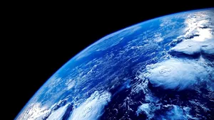 Explore A Glorious Blue Planet Wallpaper