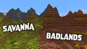 Explore A Vibrant Minecraft World In Bedrock Edition Wallpaper