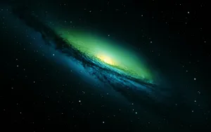 Explore Green Galaxy, A Vibrant And Intergalactic World! Wallpaper