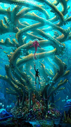 Explore Stunning Underwater Landscapes In Subnautica 4k Wallpaper